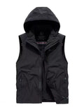 Men's Regular and Plus Size Hooded Zip Up Vest