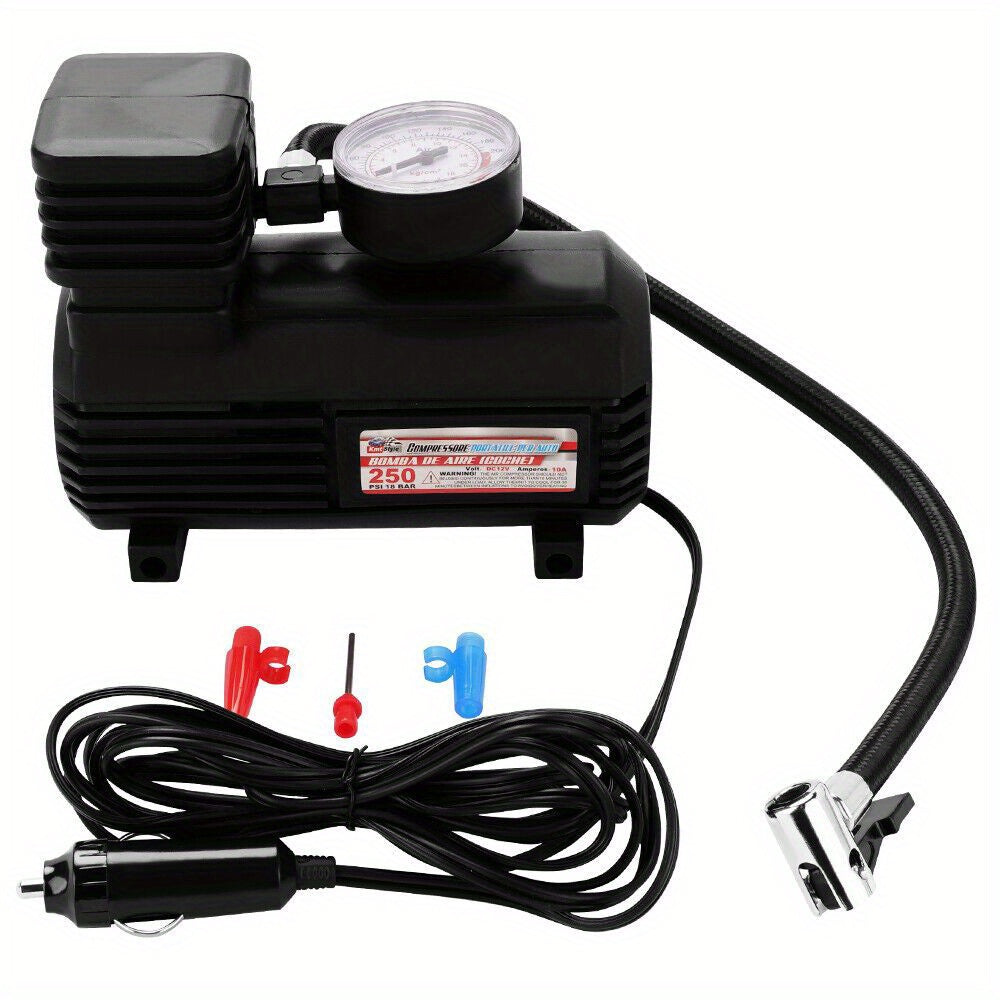 Portable Auto Tire Inflator 12V Air Compressor