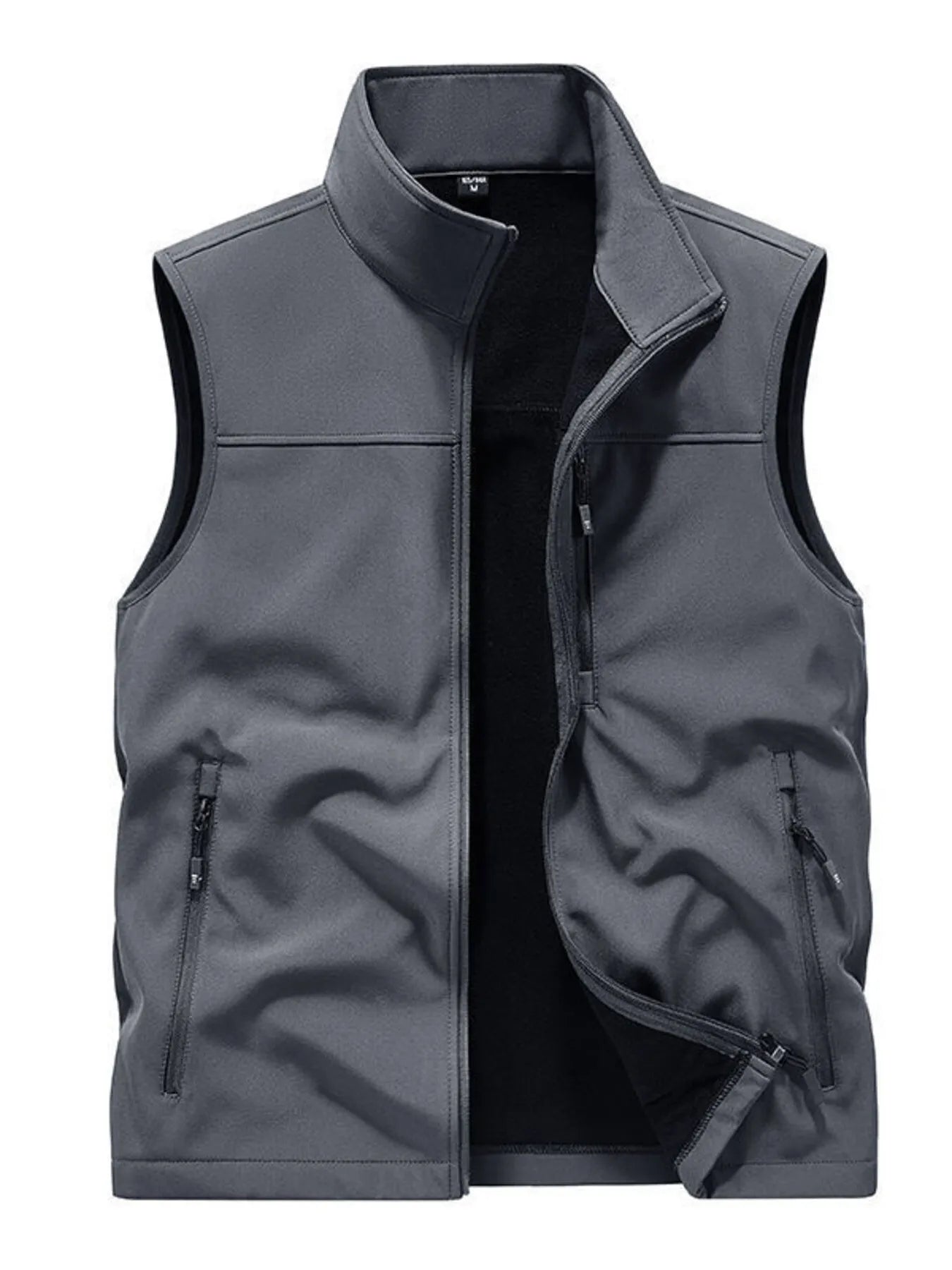 Men's Casual Zip Up Fleece Lined Vest