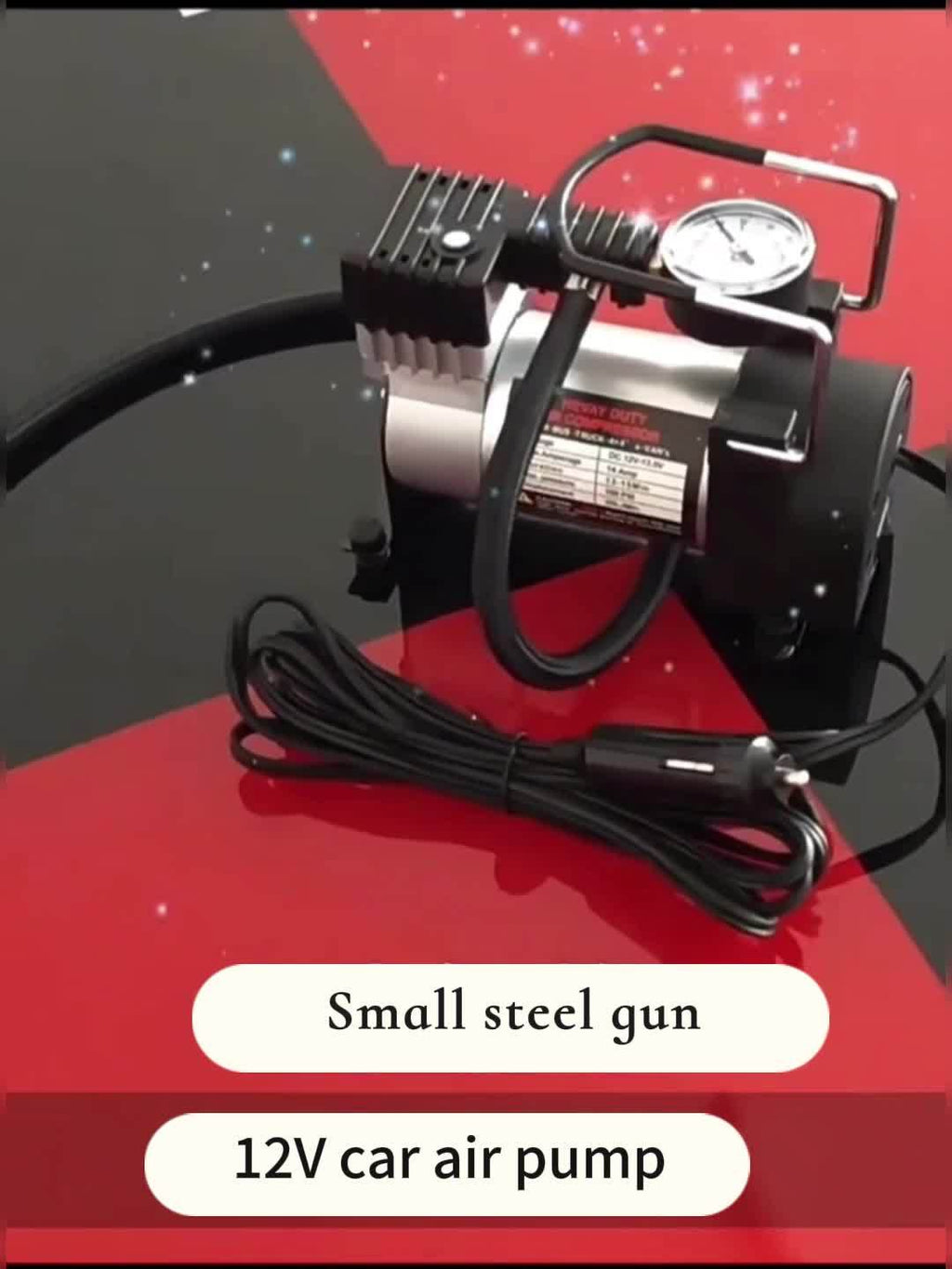 Portable Auto Tire Inflator 12V Air Compressor