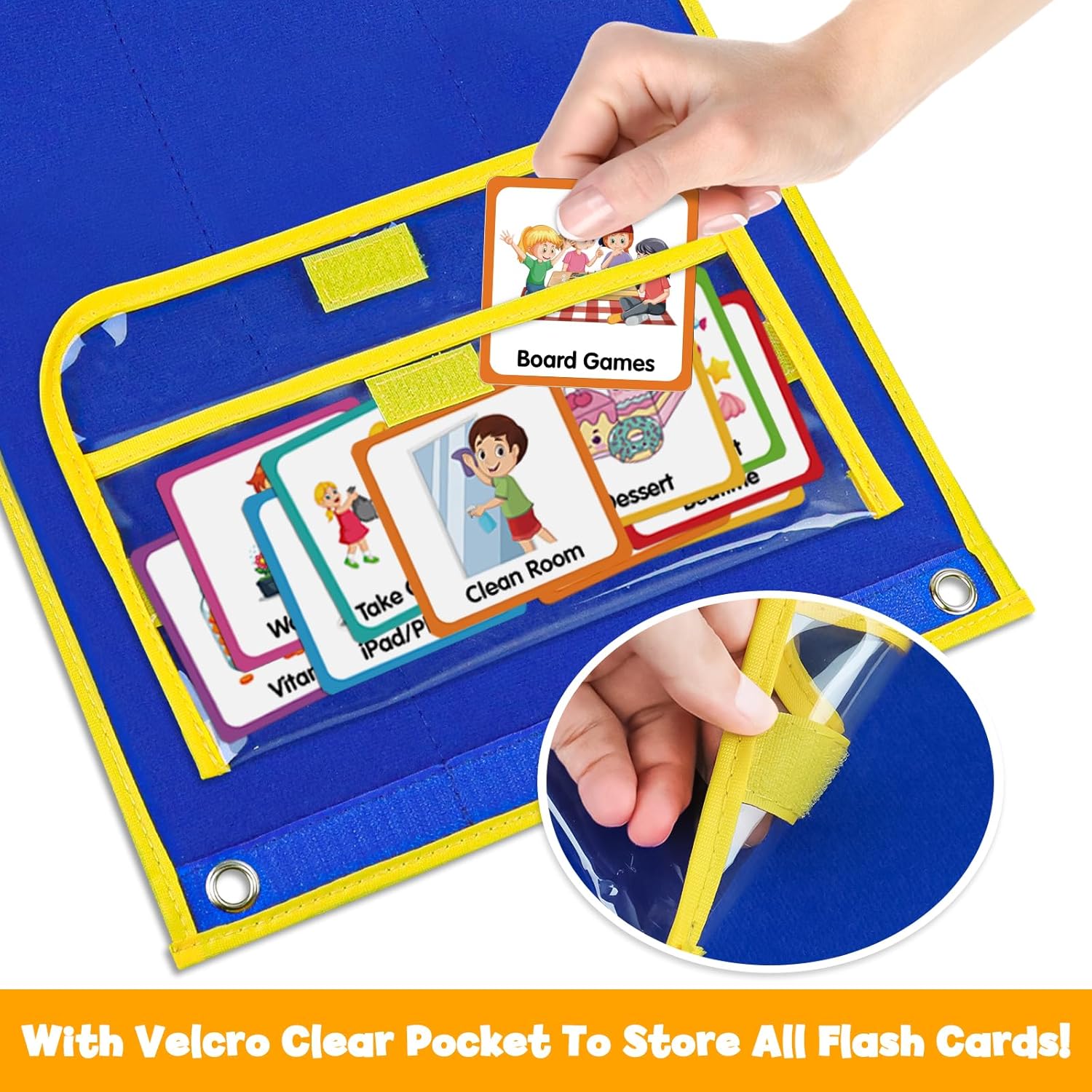 Kids Daily Chores Visual Schedule Calendar Board