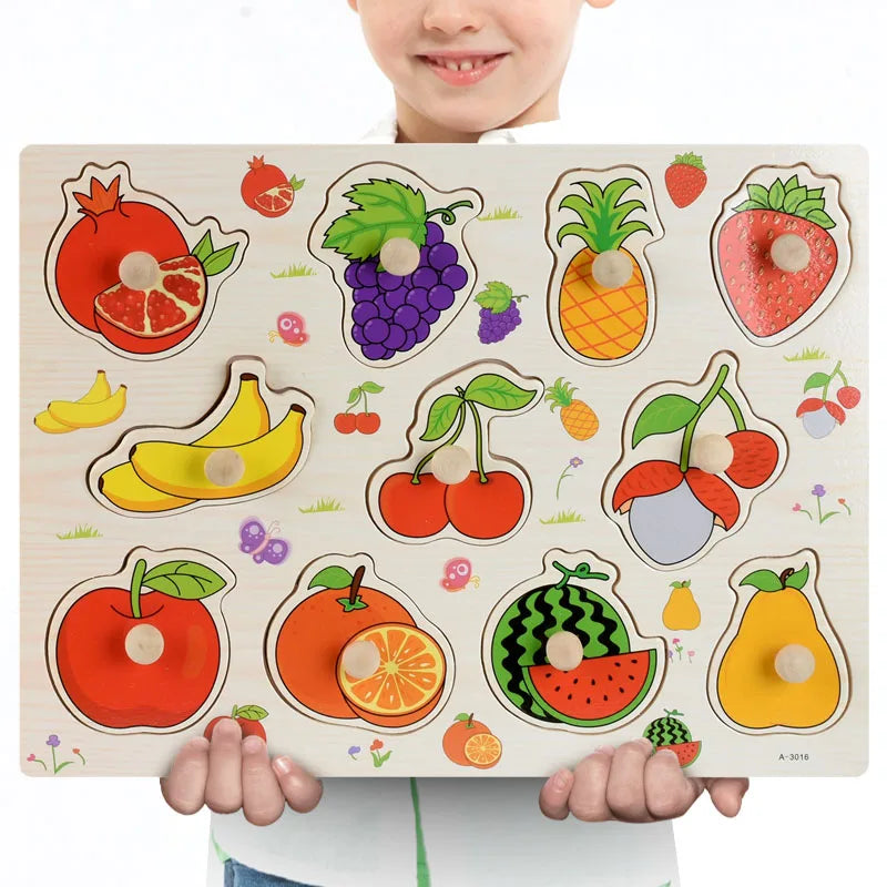 Wooden Puzzles Montessori Educational Learning Toys