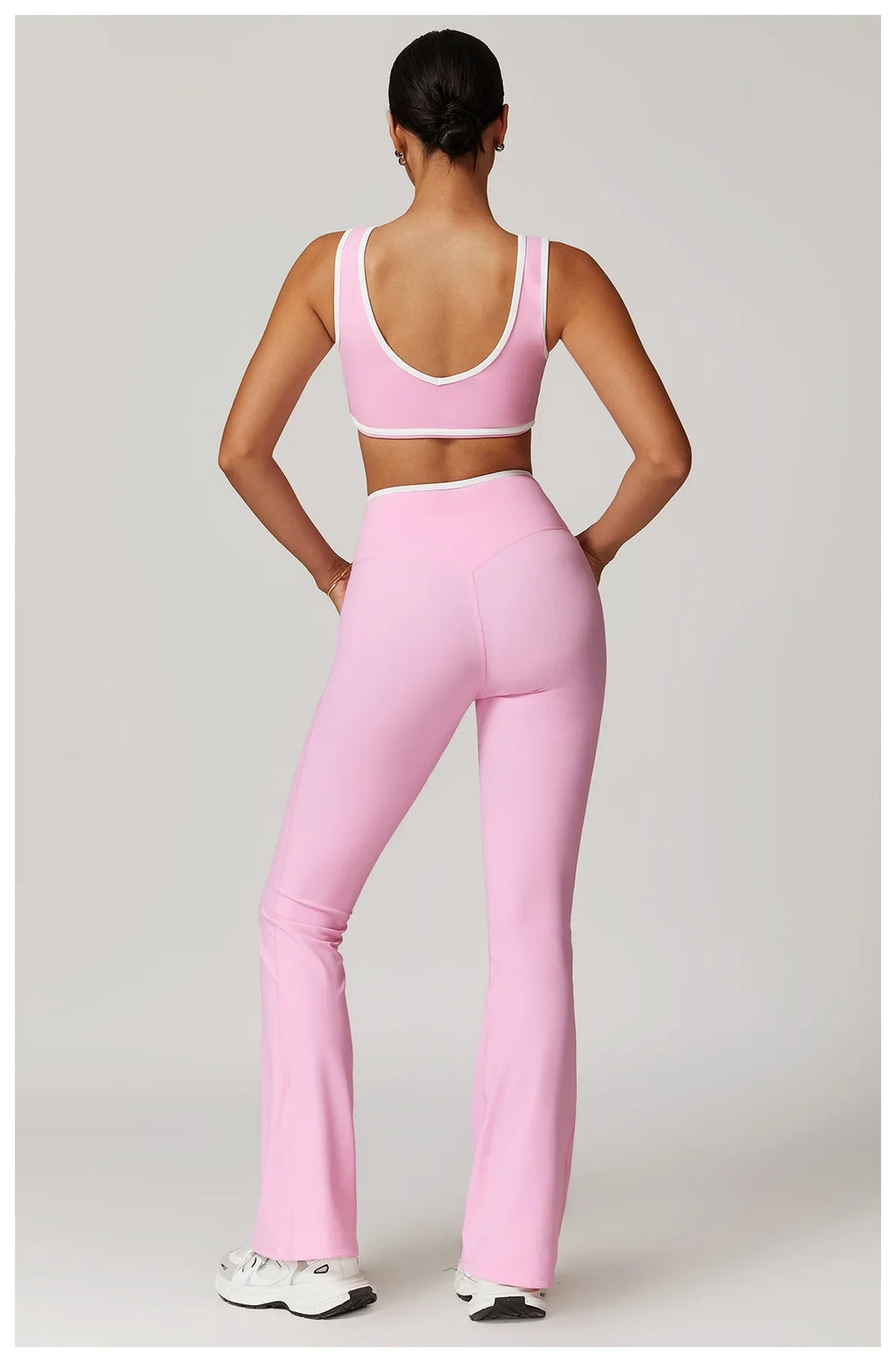 Yoga Set 2 Pieces Workout Outfits Fitness Sportswear Gym Tracksuit High Waist Leggings Sports Bra Athletic Wear Women Clothes