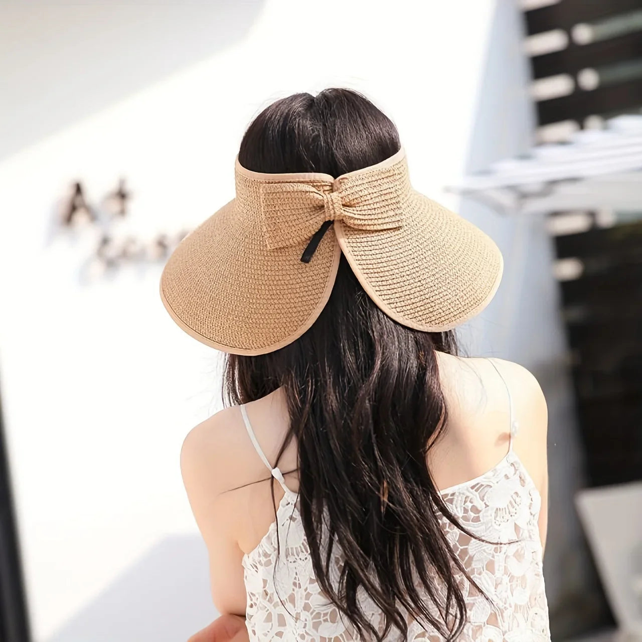 Women Foldable Summer Visor Hat - Stylish and UV-Resistant