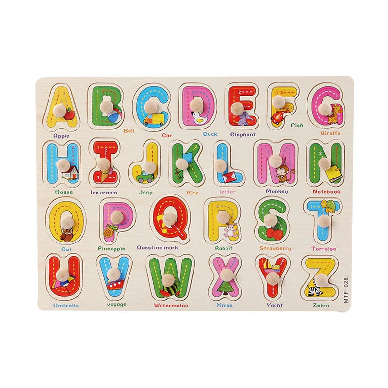 Wooden Puzzles Montessori Educational Learning Toys