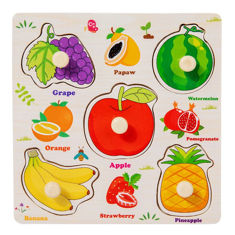 Wooden Puzzles Montessori Educational Learning Toys