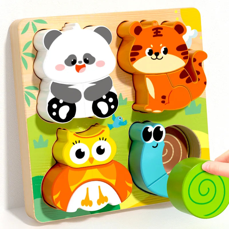 Wooden Puzzles Montessori Educational Learning Toys