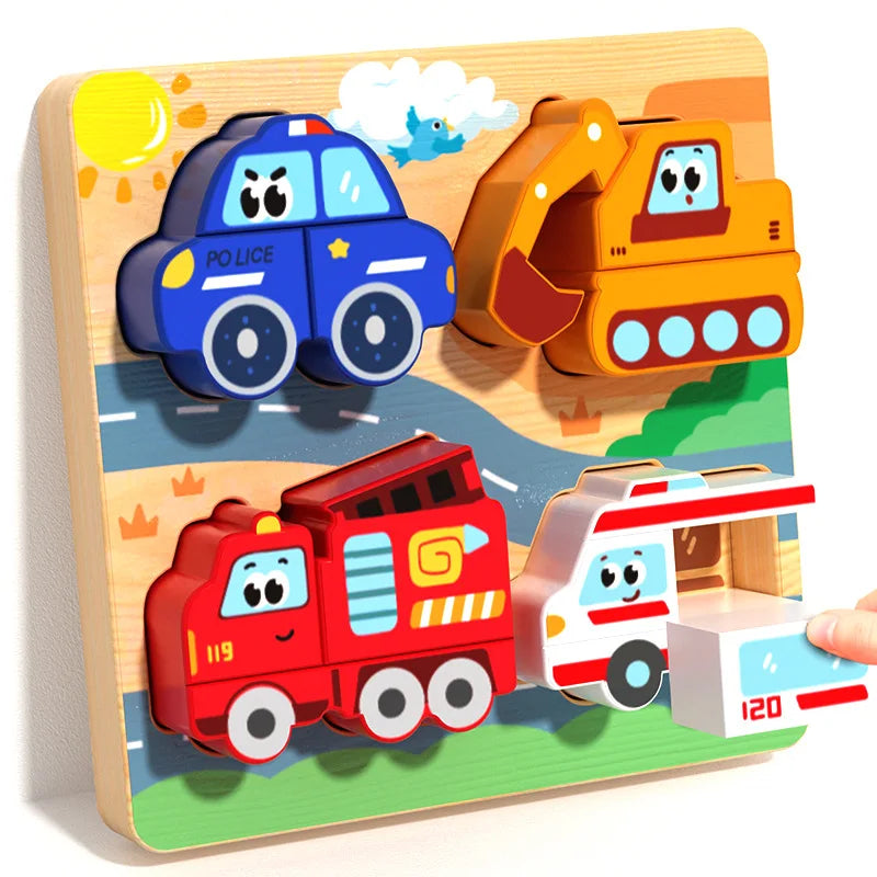 Wooden Puzzles Montessori Educational Learning Toys