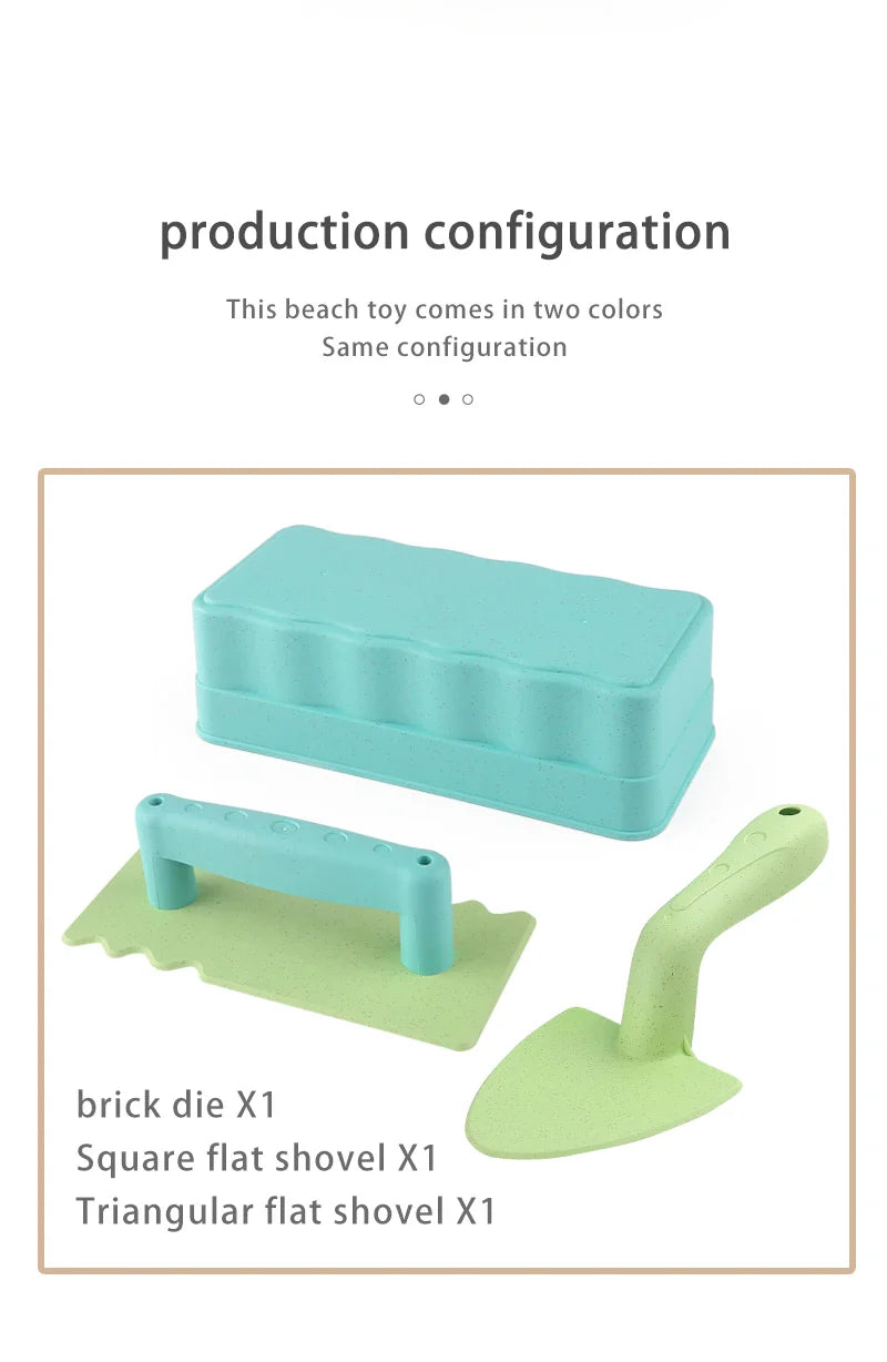 Sandcastle Kit with Brick Maker and Beach Tools