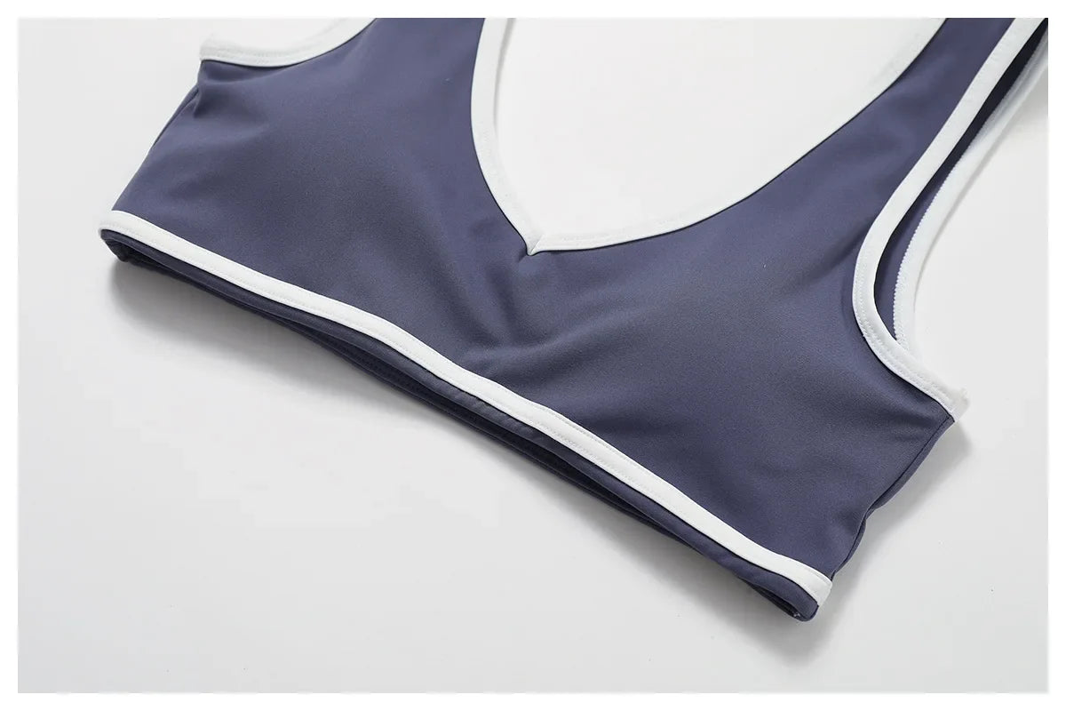 Yoga Set 2 Pieces Workout Outfits Fitness Sportswear Gym Tracksuit High Waist Leggings Sports Bra Athletic Wear Women Clothes