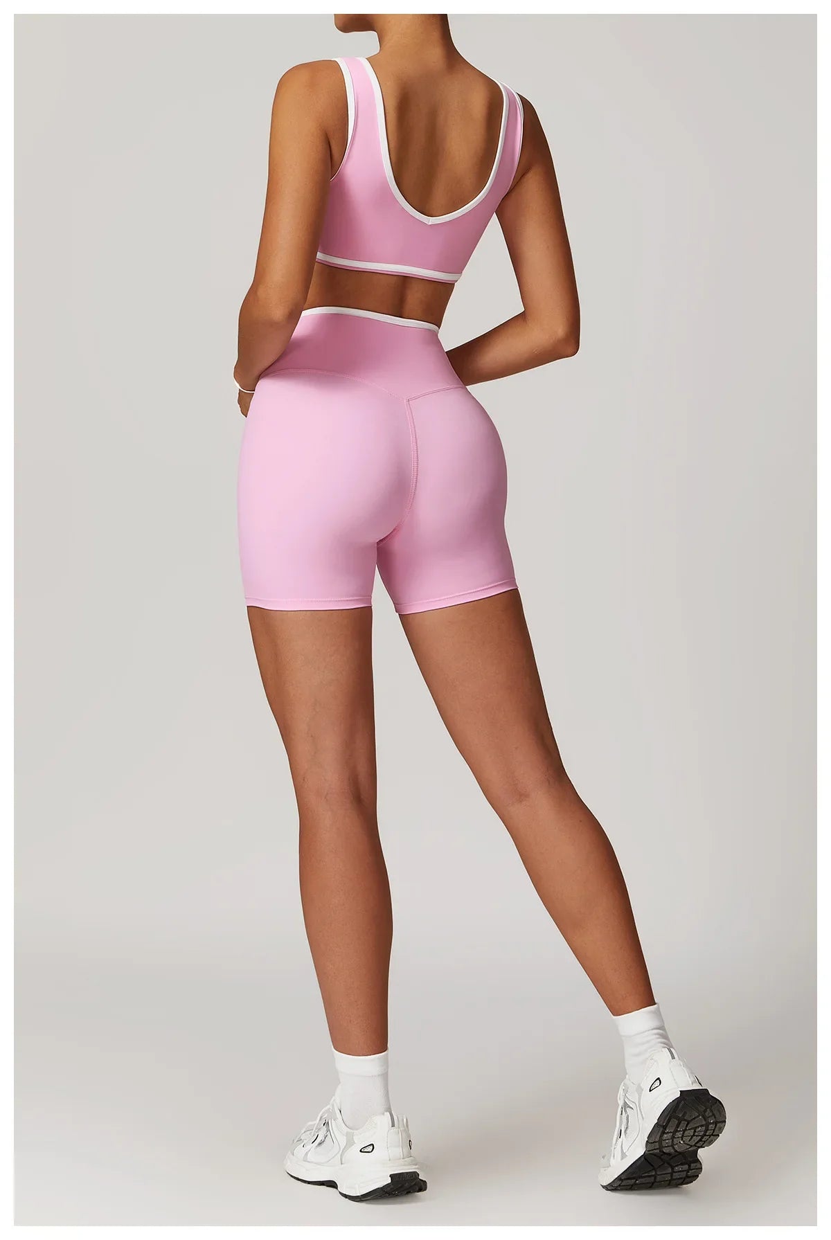 Yoga Set 2 Pieces Workout Outfits Fitness Sportswear Gym Tracksuit High Waist Leggings Sports Bra Athletic Wear Women Clothes
