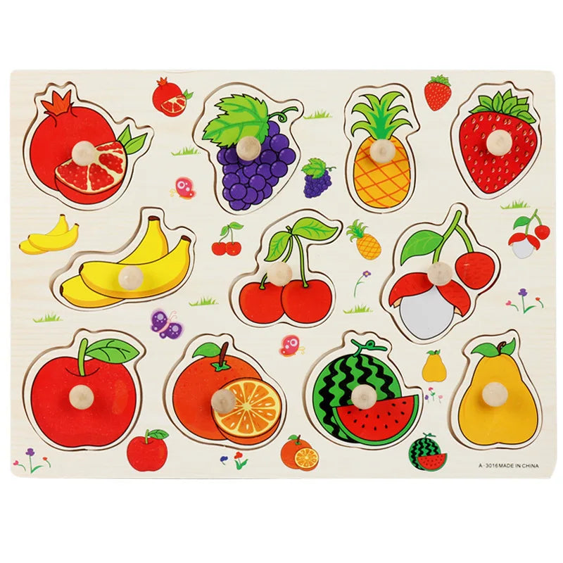 Wooden Puzzles Montessori Educational Learning Toys