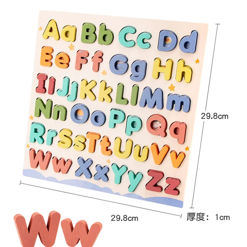 Wooden Puzzles Montessori Educational Learning Toys