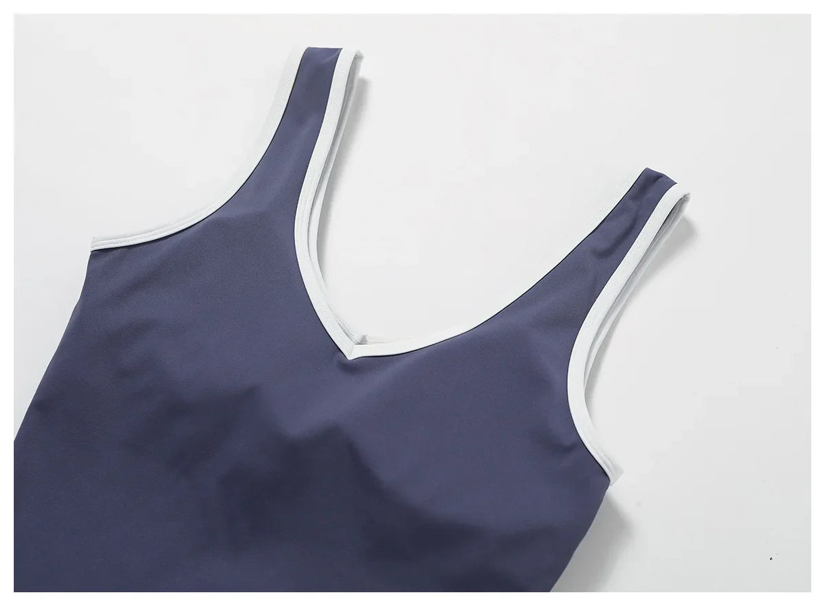 Yoga Set 2 Pieces Workout Outfits Fitness Sportswear Gym Tracksuit High Waist Leggings Sports Bra Athletic Wear Women Clothes
