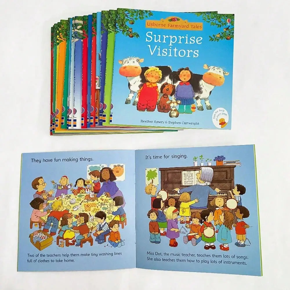Usborne First Experience Farmyard Tales Picture Story Books- Set of 20