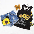 Kids Denim Vest and Shorts Set