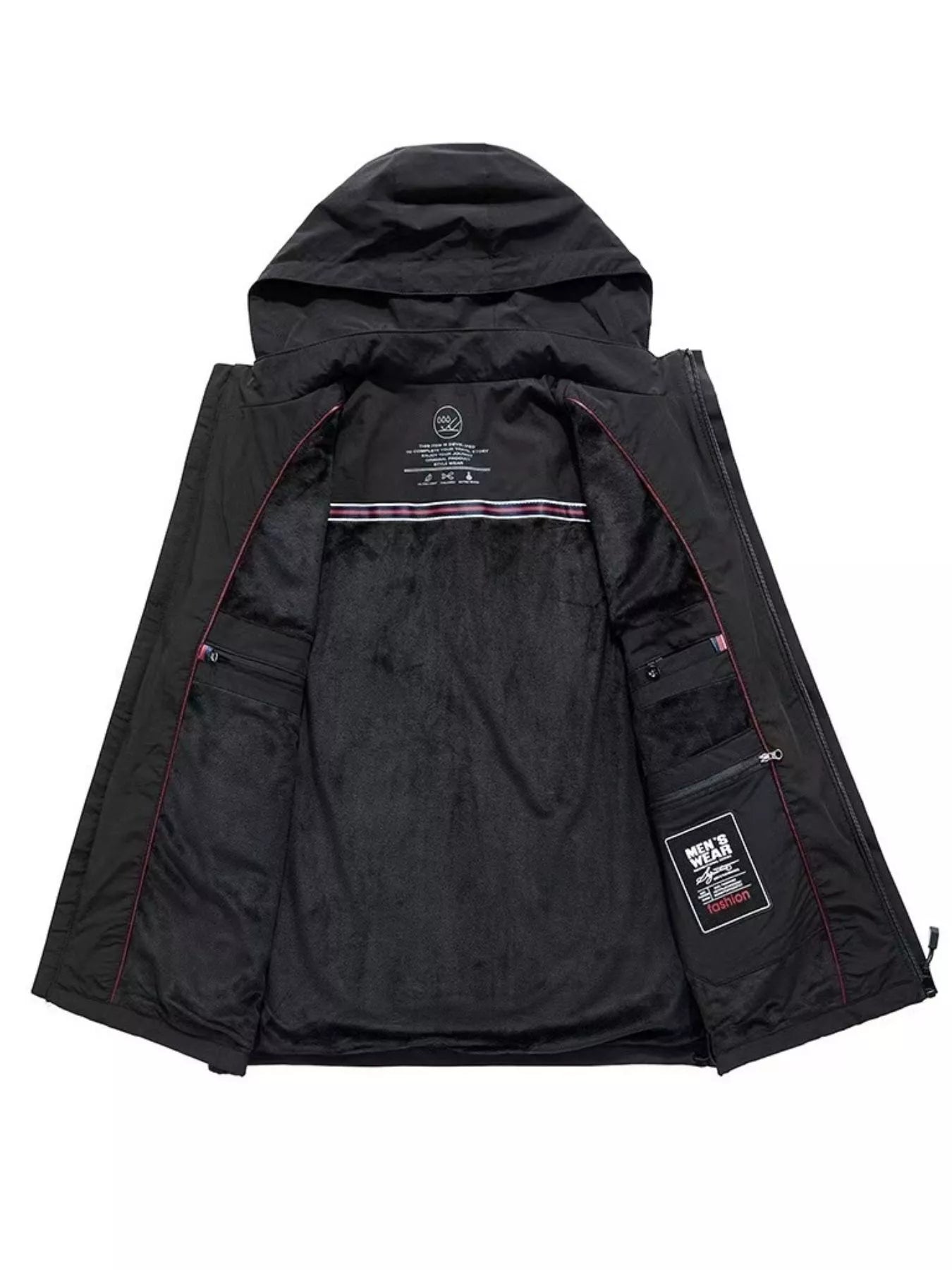 Men's Regular and Plus Size Hooded Zip Up Vest