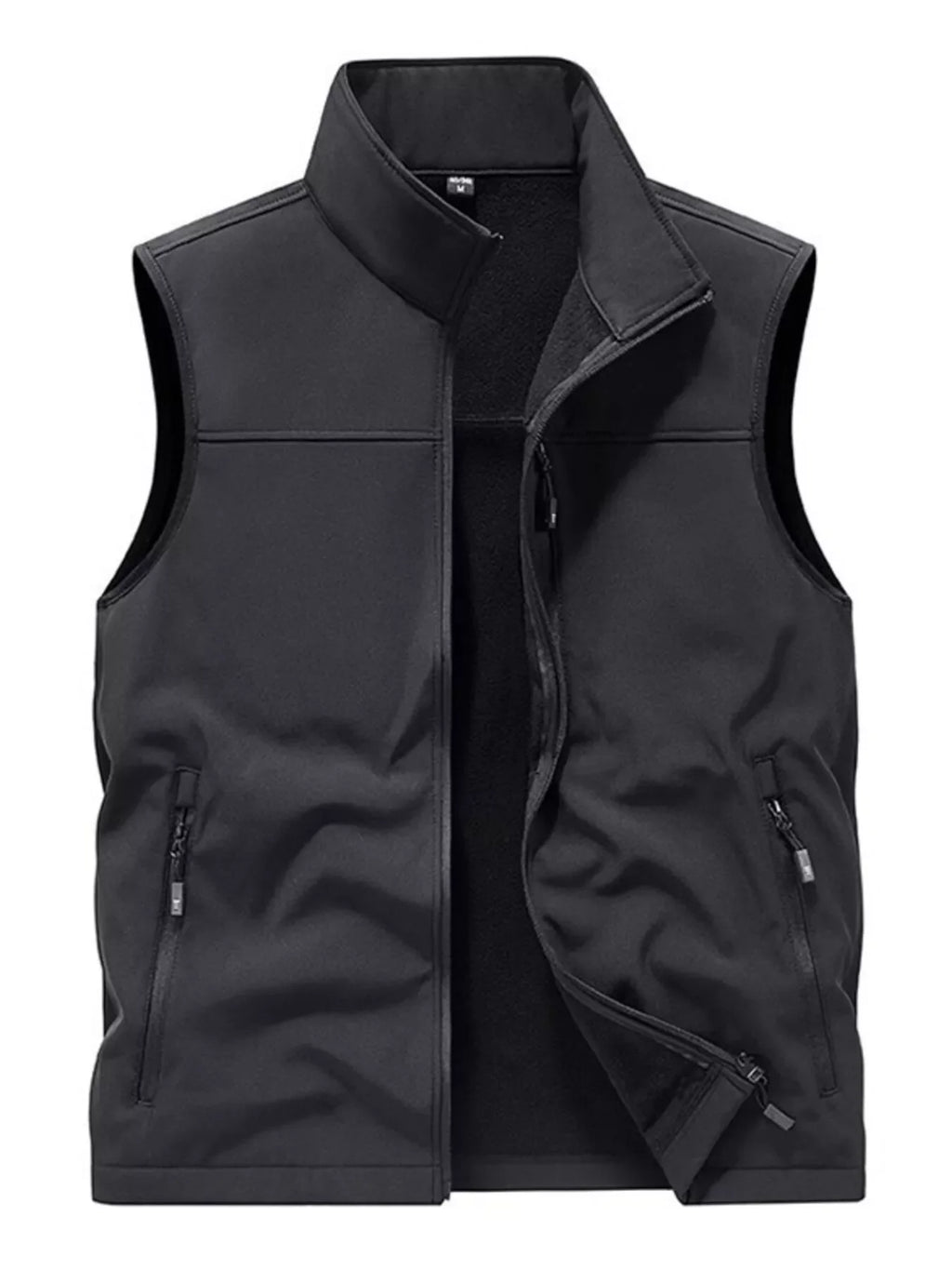 Men's Casual Zip Up Fleece Lined Vest