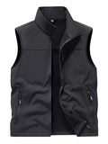 Men's Casual Zip Up Fleece Lined Vest