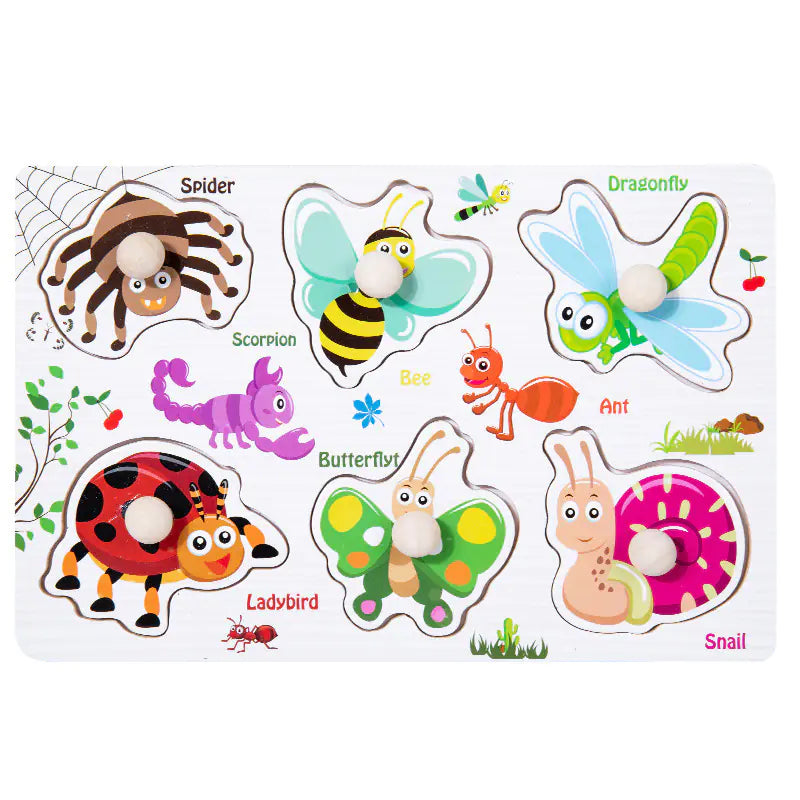 Wooden 3D Animal Puzzle Toy for Early Learning