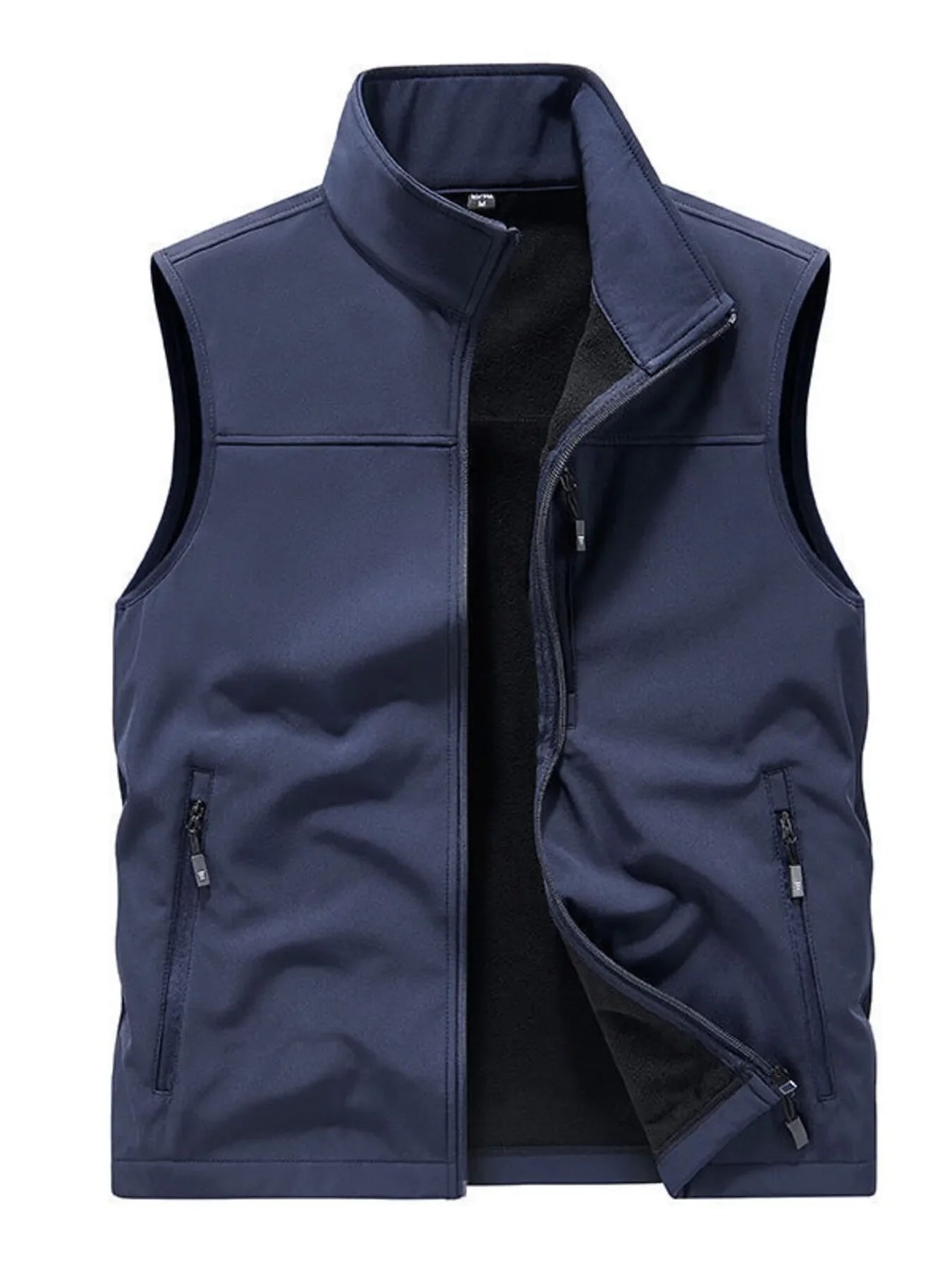 Men's Casual Zip Up Fleece Lined Vest